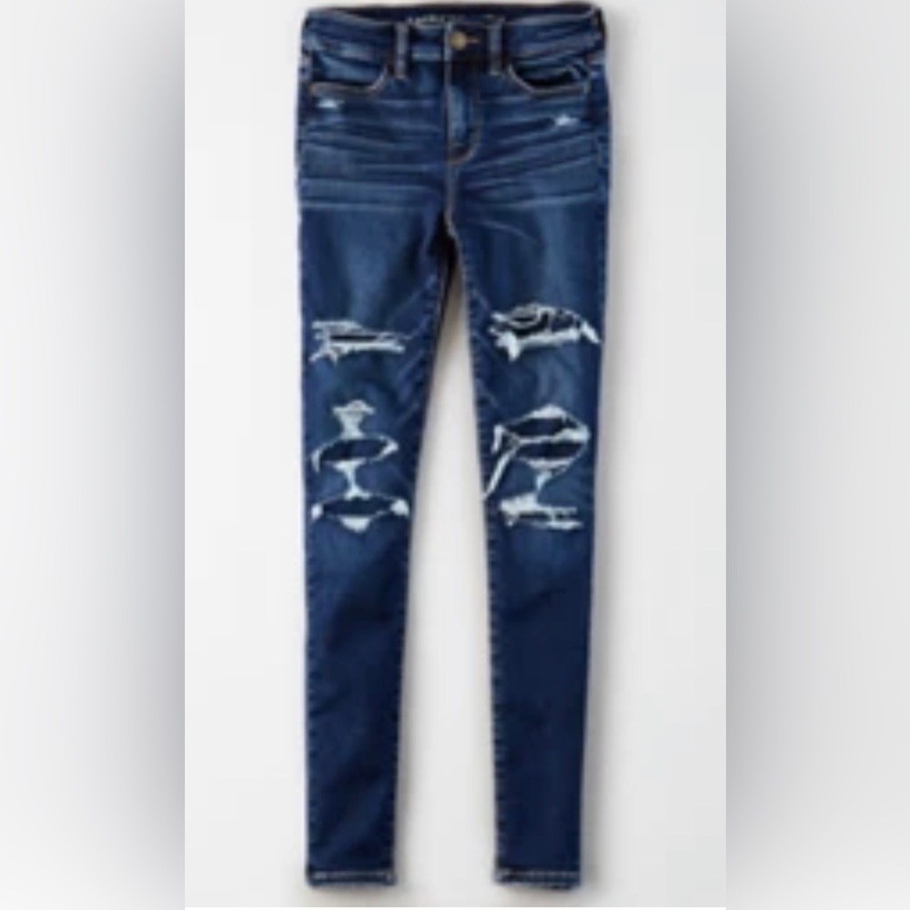American Eagle Ne(X)T Level High Waisted Ripped Jegging